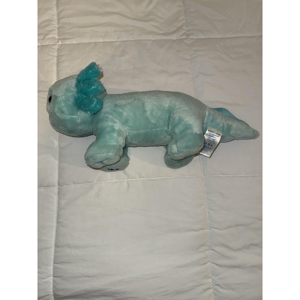 Axolotl-Build A Bear (BAB)  19" - Mint (Teal) Green - Stuffed-Plush‎ Toy